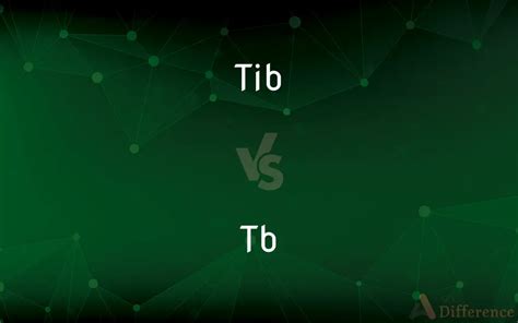 tb vs tib|difference between tib and tb.